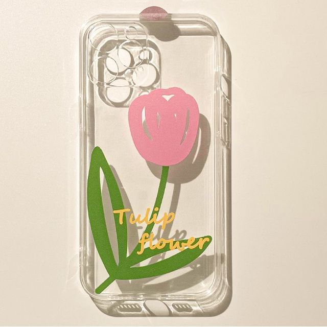 Phone Transparent Tulip Case