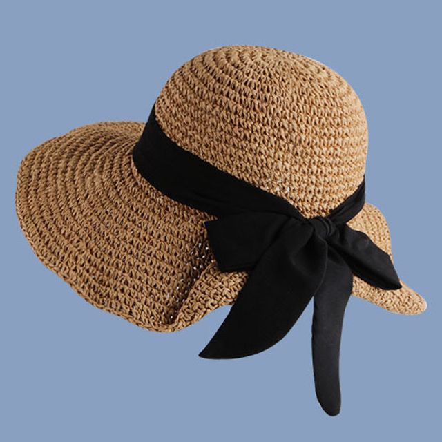 Bow Hat Sun Straw
