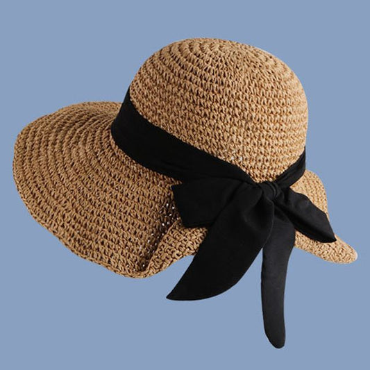 Bow Hat Sun Straw