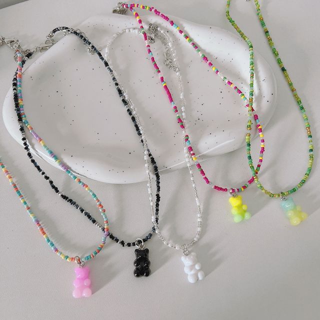 Bead Necklace Bear