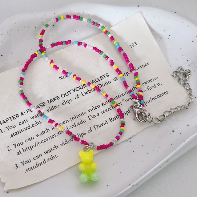 Bead Necklace Bear