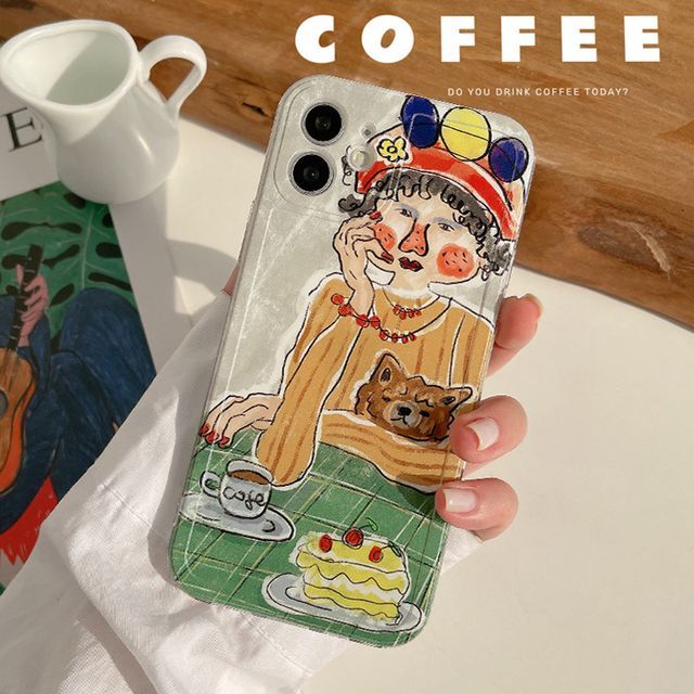 Cartoon Case Transparent Phone