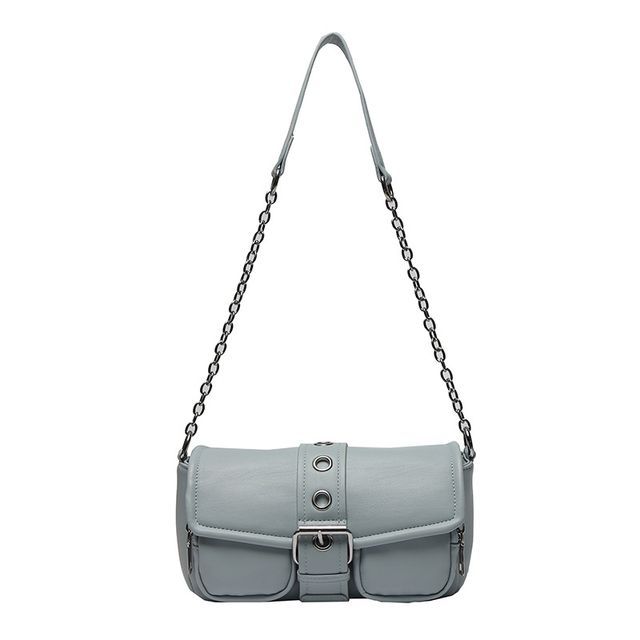 Buckled Shoulder Chain Strap Bag