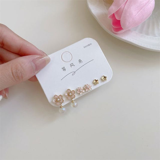 Pair Alloy (various Sakura designs) Set: 3 Earring