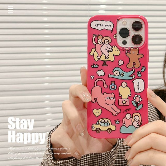 Coque de téléphone à motif de dessin animé