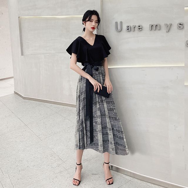 Dress Short-Sleeve Evening Gown A-Line Cocktail /