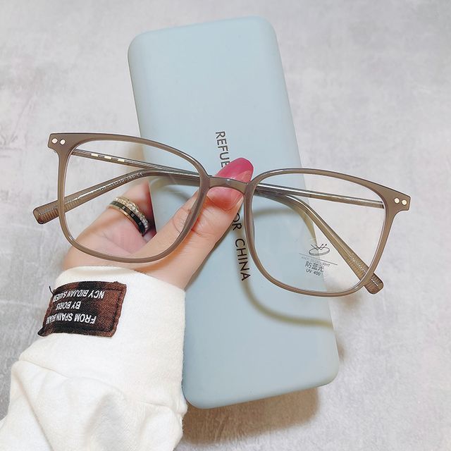 Light Blocking Square Glasses Blue