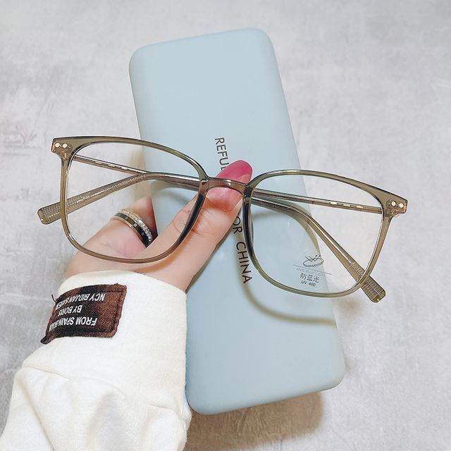 Light Blocking Square Glasses Blue