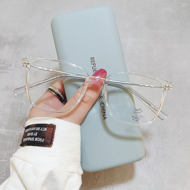 Light Blocking Square Glasses Blue