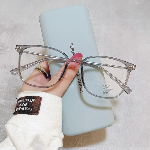 Light Blocking Square Glasses Blue