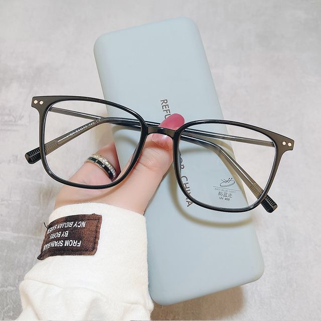 Light Blocking Square Glasses Blue
