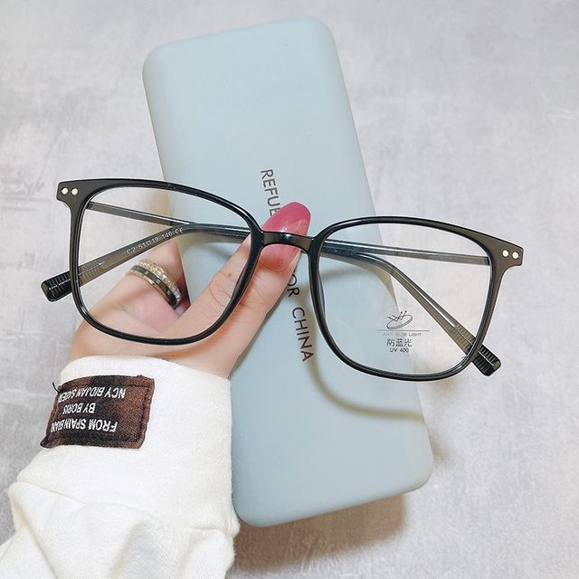 Light Blocking Square Glasses Blue