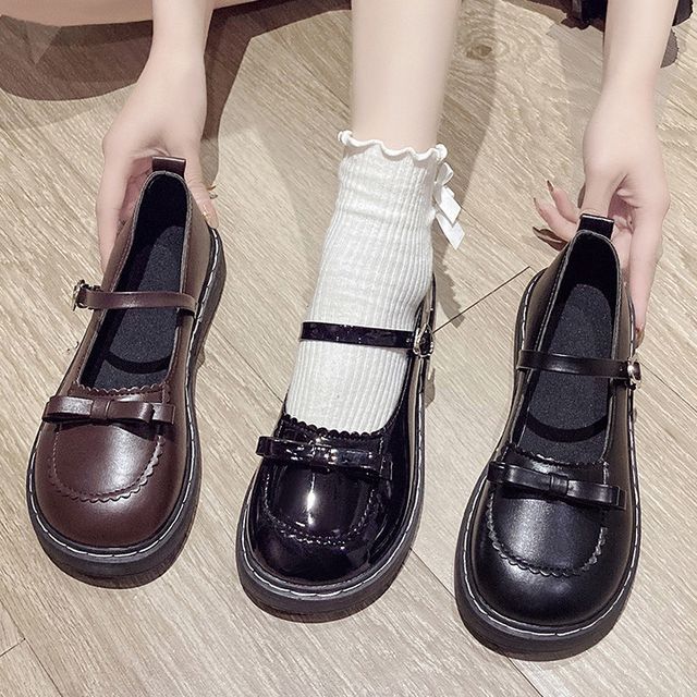 Accent Bow Shoes Jane Mary