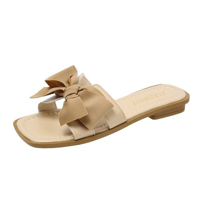 Accent Sandals Slide Bow