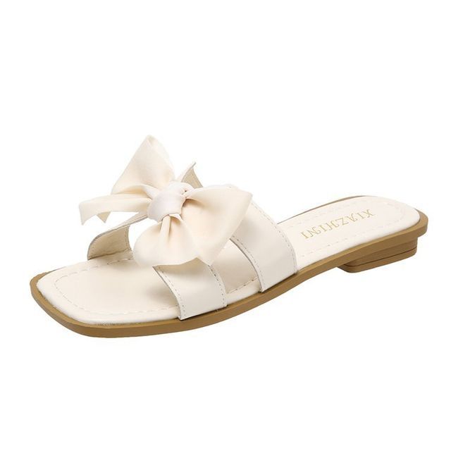 Accent Sandals Slide Bow
