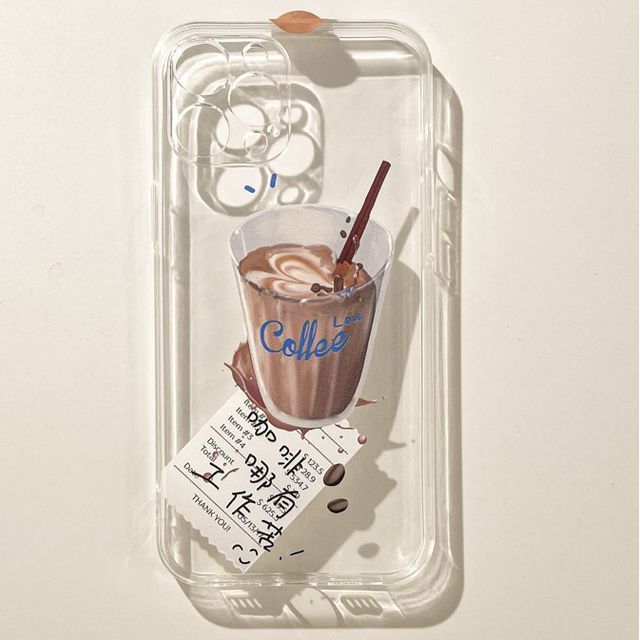 Coffee Case Transparent Phone
