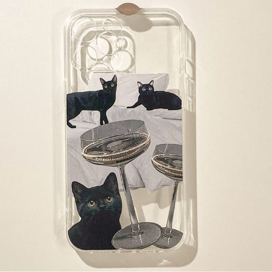 Phone Cat Case Transparent