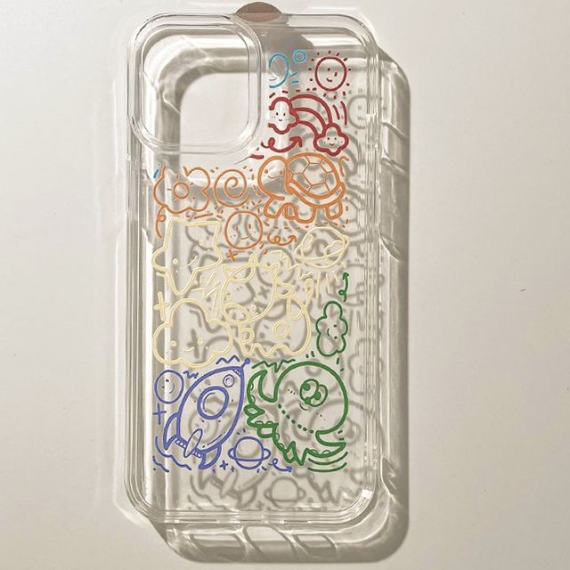 Transparent Case Cartoon Phone