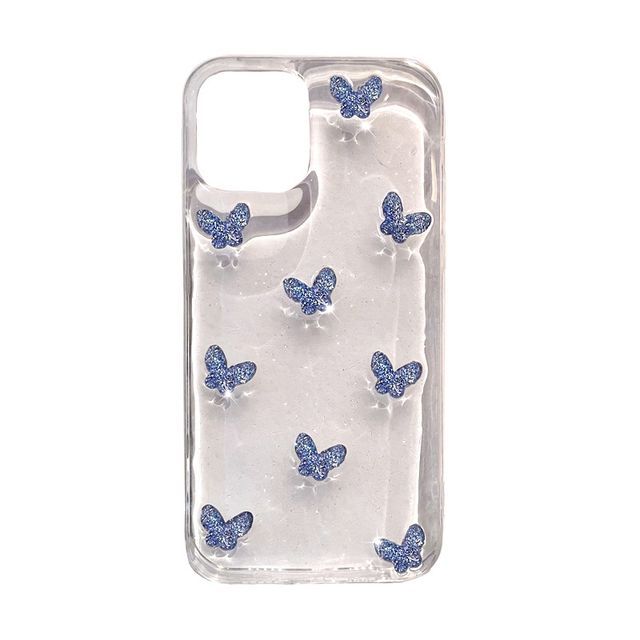 Case Transparent Butterfly Phone