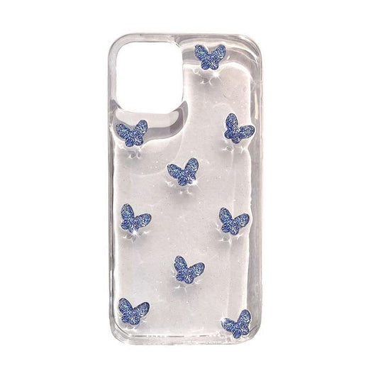 Case Transparent Butterfly Phone