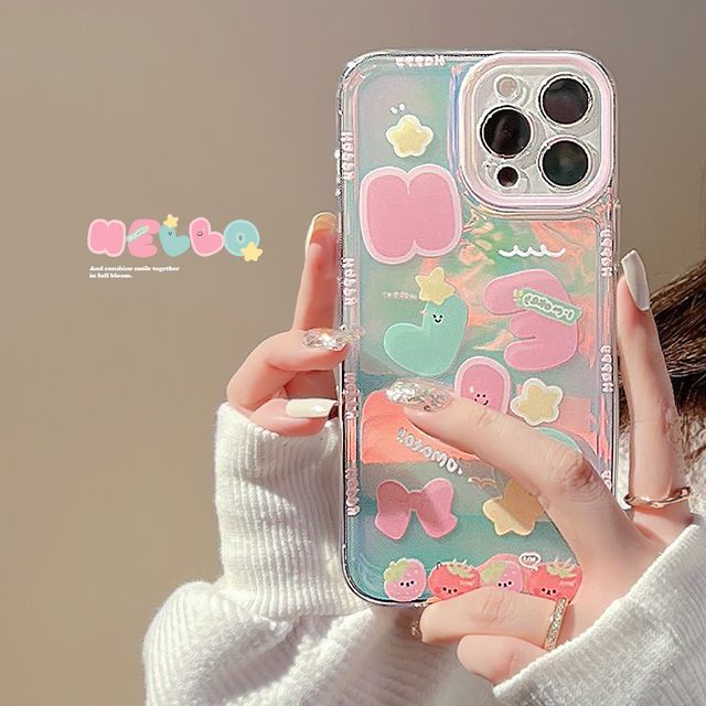Phone Cartoon Case Holographic