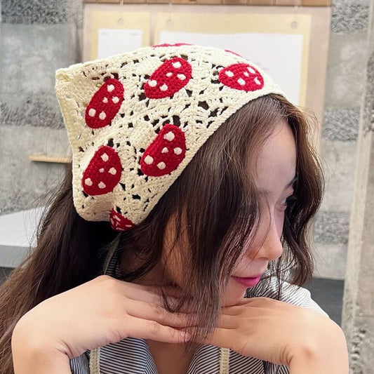 Mushroom Head Bandana Knit