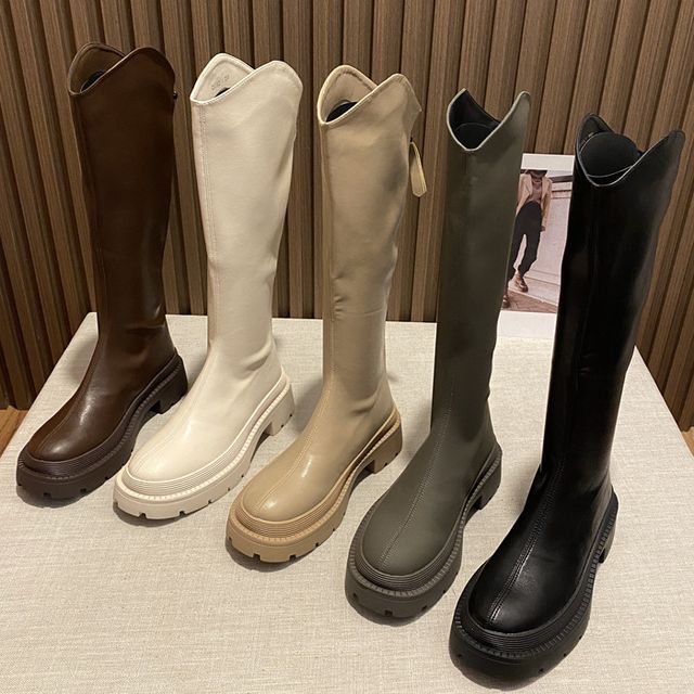 Tall Boots Cowboy Platform