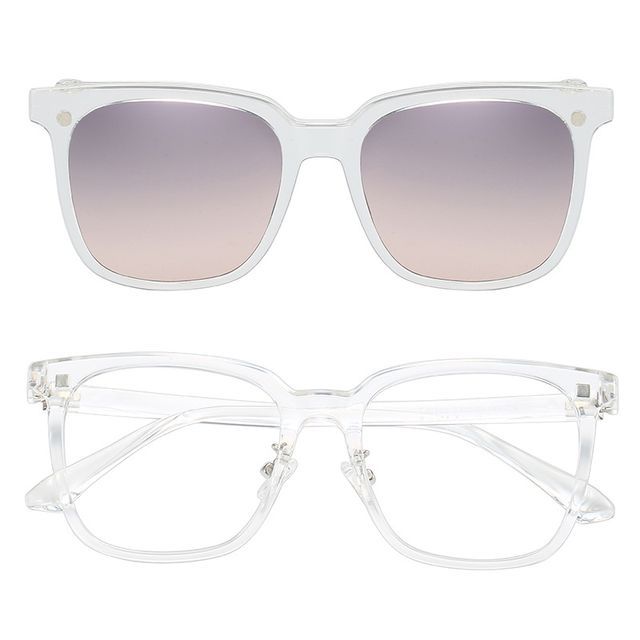 On Square Sunglasses Magnetic with Snap Glasses