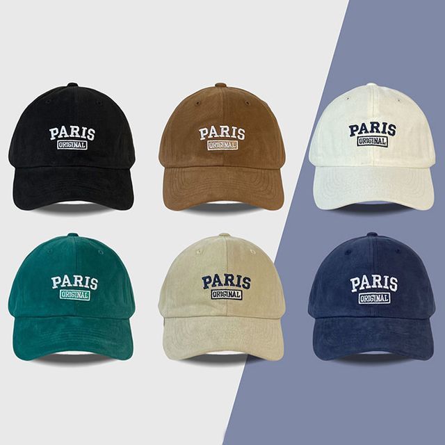 Embroidered Lettering Baseball Cap