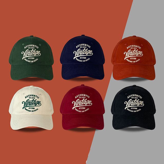 Baseball Cap Embroidered Lettering