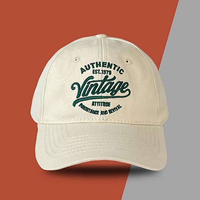Baseball Cap Embroidered Lettering