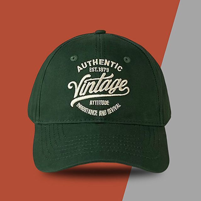 Baseball Cap Embroidered Lettering