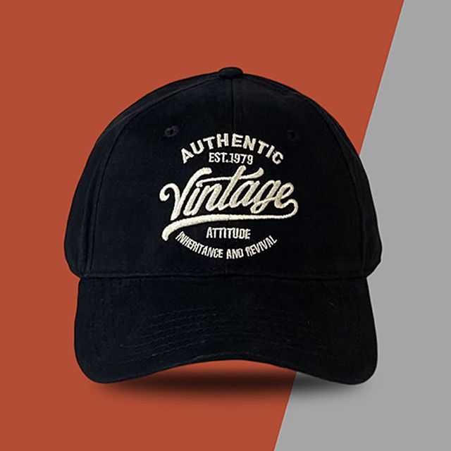 Baseball Cap Embroidered Lettering