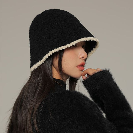 Hat Trim Bucket Contrast Knit