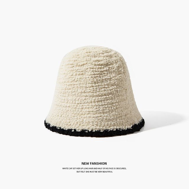 Hat Trim Bucket Contrast Knit