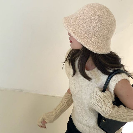 Hat Plain Chenille Bucket