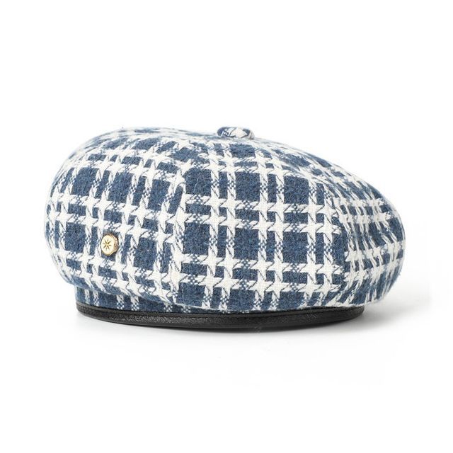 Plaid Hat Beret