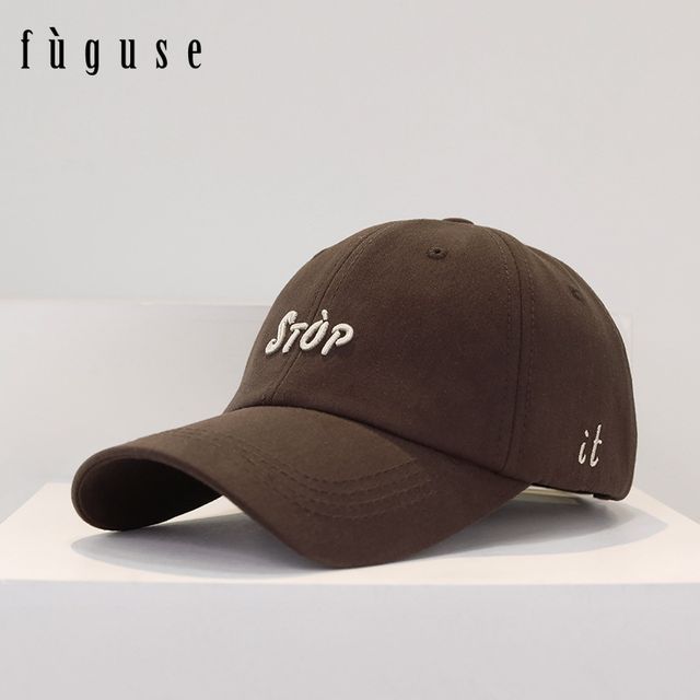 Lettering Cap Embroidered Baseball