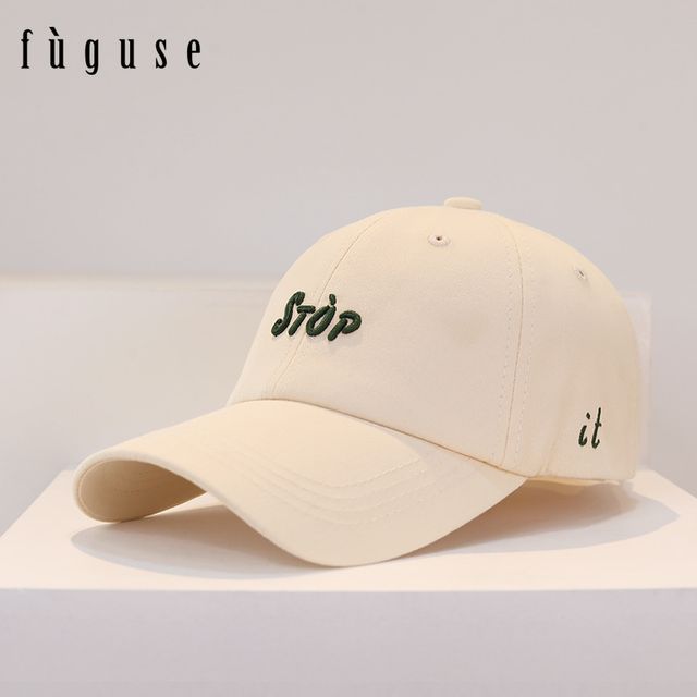 Lettering Cap Embroidered Baseball