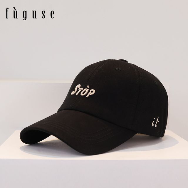 Lettering Cap Embroidered Baseball