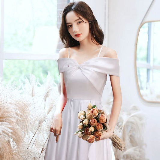 A-Line Off / Evening Dress Gown Glitter Cocktail Shoulder