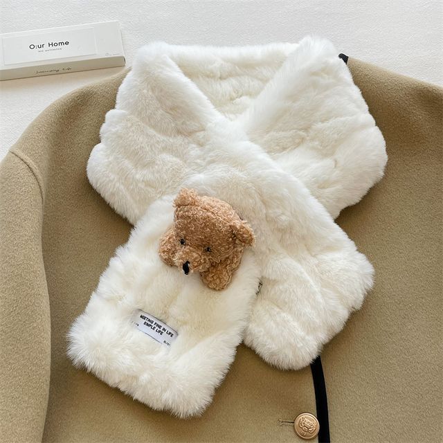 Faux Bear Scarf Fur