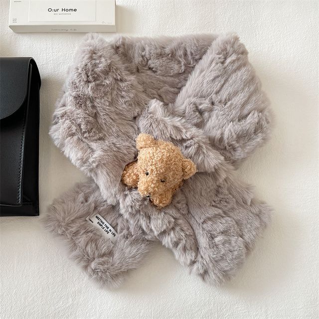 Faux Bear Scarf Fur