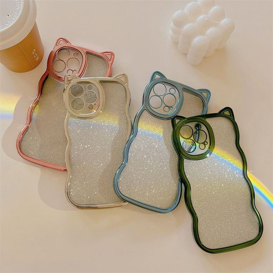 Ear Phone Cat Transparent Case