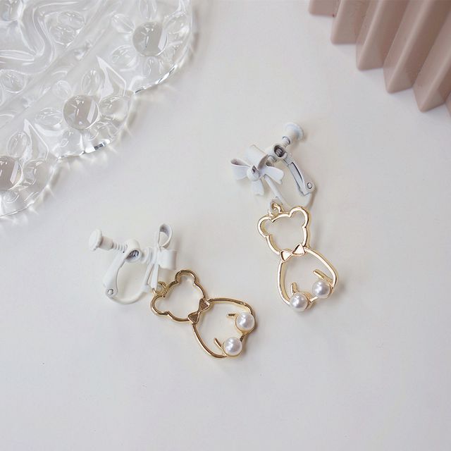 Dangle Bear Earring Alloy