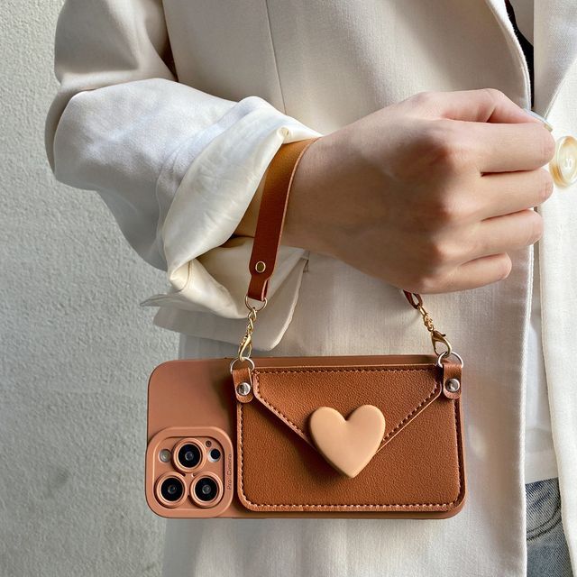 Phone Holder Case Card Heart