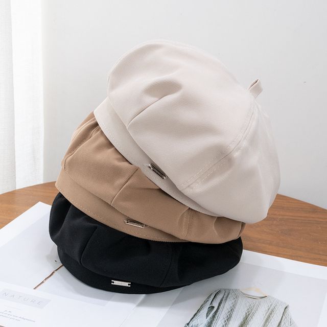 Beret Metal Tag Plain