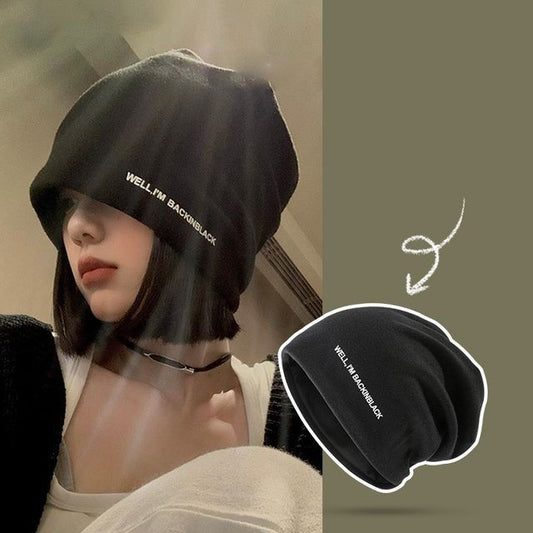 Lettering Beanie Knit