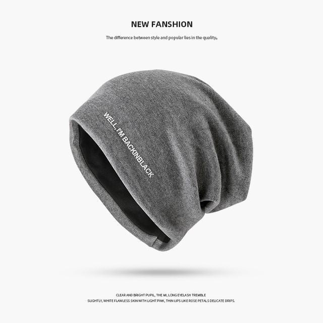 Lettering Beanie Knit