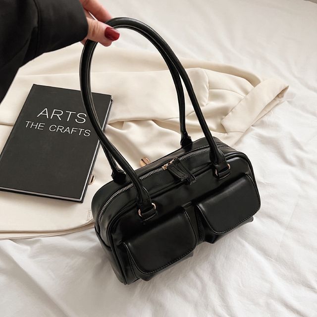 Leather Faux Shoulder Bag